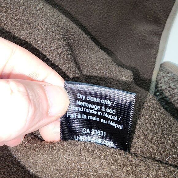 Lost Horizons Handmade in Nepal 100% Wool Zipper Jacket Size M - Picture 5 of 10